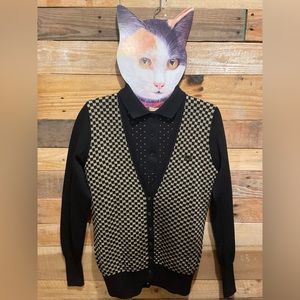Fred Perry Checkerboard Cardigan